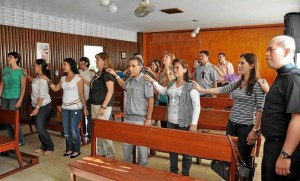 Los padres de familia disfrutaron el encuentro de formación.