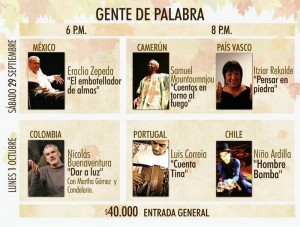 Viernes 29 de septiembre y lunes 1 de octubre