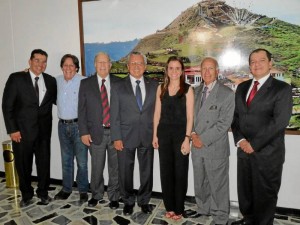 Custodio Ruiz, Hernando Santos, Víctor Caicedo, Héctor Hernández, Juliana Rodríguez, Gilberto Estrada y Boris Vega. ( Foto Nelson Díaz )