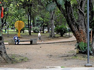 Desde varios puntos del parque se observa el deterioro del prado