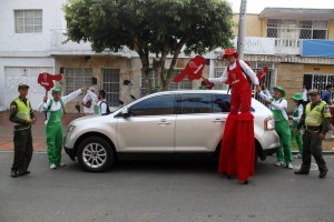 Así se cumplió una jornada mas de la campaña de cultura ciudadana. (Fotos Nelson Díaz).