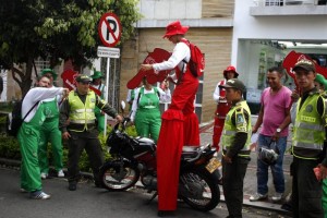 Así se cumplió una jornada mas de la campaña de cultura ciudadana. (Fotos Nelson Díaz).