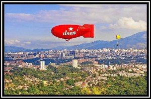 Un dirigible de 45 metros recorre los cielos santandereanos en una aventura novedosa.