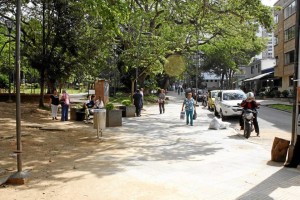 El despeje de la calle 46 del parque San Pío fue uno de los cambios más notorios.