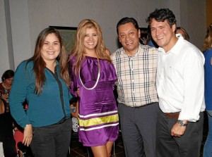 Milena Plata Sepúlveda, Glenys Pedraza, Luis Francisco Bohórquez y Jaime Vargas