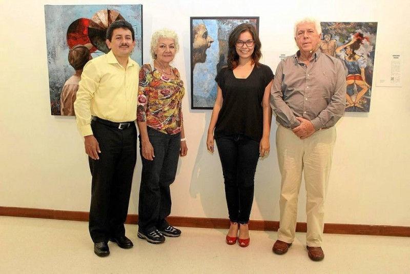 Elkin Prada Rueda, Josefina Prada, Sandra Pineda y Sergio Rangel.