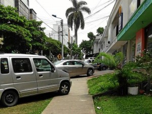 Andenes invadidos en la carrera 36 con calle 46.