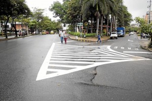 Más despejada se ve ahora la González Valencia que estuvo muy congestionada los primeros días del cambio vial.