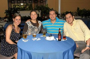 Isabel Beltrán, Liliana Saavedra, Harold Rosero y Juan Diego Ramírez.