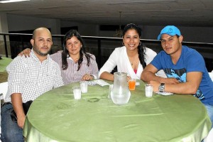 Armando Cortés, Viviana Franco, Katerine Blanco y Carlos Loaiza.