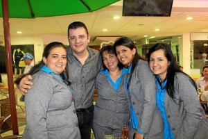 Nini Yadira Ardila, ‘El Curry’ Carrascal’ Amparo Carreño, Isabel Lle-ras y Geraldín Castillo.