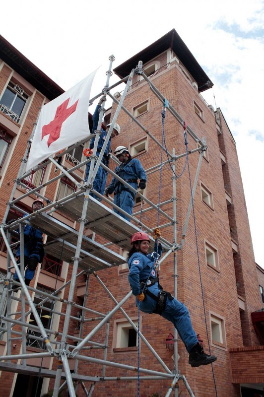 Los voluntarios hicieron algunas demostraciones a los asistentes.