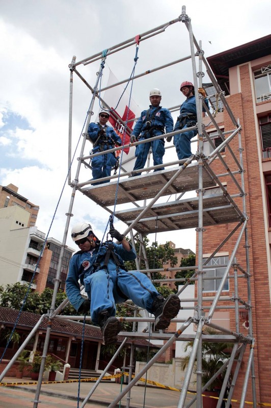 Los voluntarios hicieron algunas demostraciones a los asistentes.