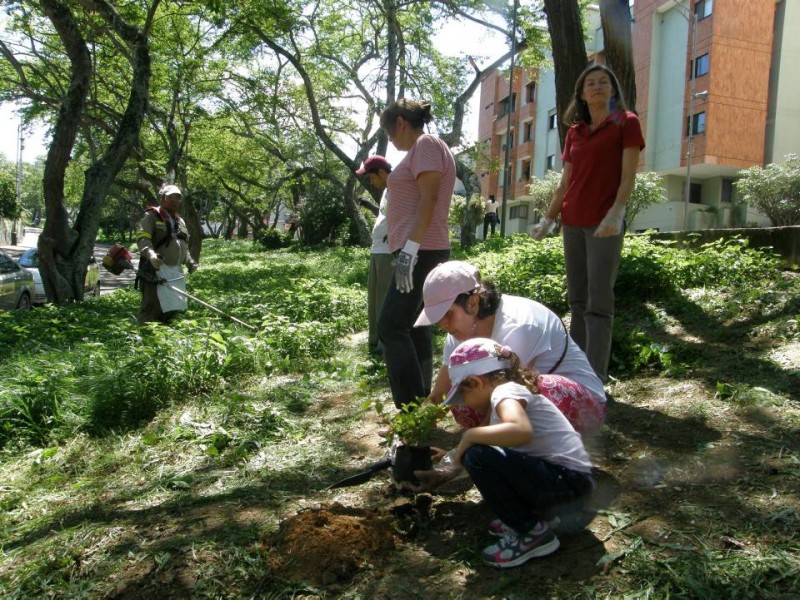 A la jornada acudieron los niños, los más interesados en sembrar un árbol. - Jaime Del Río Quiroga / GENTE DE CABECERA