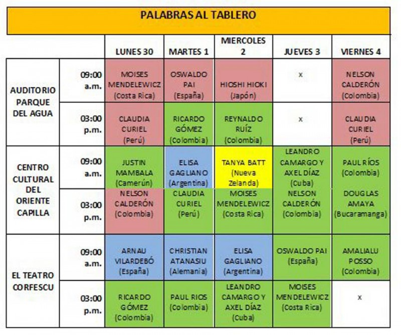 Palabras 'Al tablero'