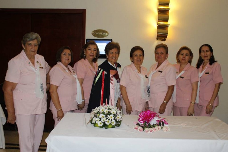 Elsa de Reyes, Carmen Cecilia Cárdenas, Cecilia Romero de Betancourt, Gladis Bautista, Rosita de Gómez, Piedad Jiménez, Claudia Sánchez y Gloria López de Ortiz. - Nelson Díaz / GENTE DE CABECERA