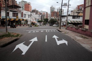 En sentido norte-sur quedó la carrera 39 entre calles 34 y 41, con lo cual se busca evitar congestión y cruces peligrosos. - Javier Gutiérrez / GENTE DE CABECERA