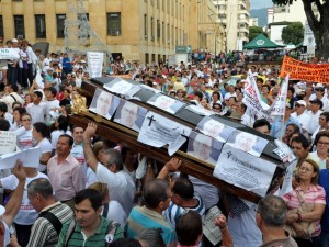 Marcha en contra de impuesto de valorización