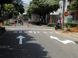 Esta vía, la calle 44, ahora será solo en sentido oriente – occidente, es decir, únicamente bajando. - Suministrada / GENTE DE CABECERA