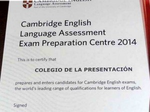 La certificación que hoy enorgullece a la comunidad educativa de la institución.