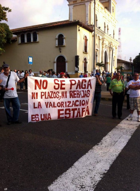 La comunidad ha protestado en varias ocasiones en contra del cobro de valorización