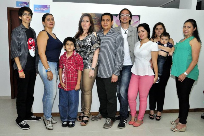 Erick Chausrte, Rebeca Rolón, Steven Chausrte, Lucero Pabón, Carlos Eduardo Chausrte, Javier Montero, Paola Alonso, Liliana Sanabria, Duban Hurtado y Elsa Barajas. - Laura Herrera /GENTE DE CABECERA