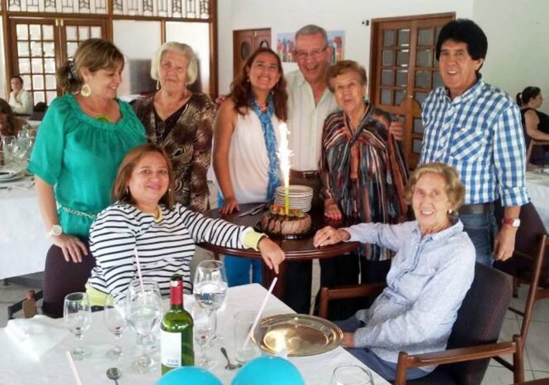 Nelsy Bautista, Gloria de Zabala, Hilda Otero, Gina Suescún, Roberto Bautista, Georgina Otero, Alejandro Zabala y Aura Otero. - Suministrada/GENTE DE CABECERA