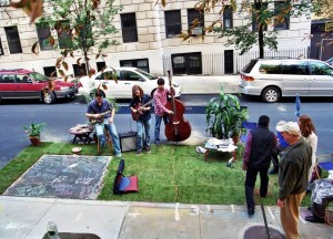 Este es uno de los ejemplos de cómo se podría vivir el Park-ing Day en Cabecera