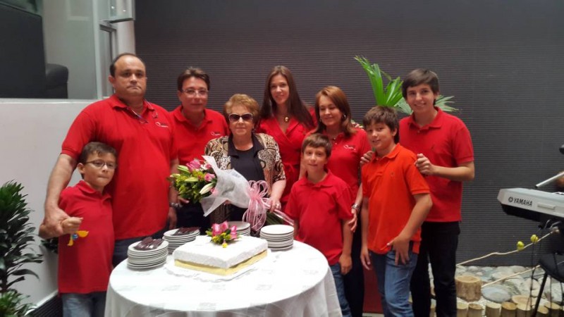 Federico Consuegra, Óscar Consuegra, Alejandro Consuegra Santos, Pepita de Consuegra, Carolina Gómez, Felipe Consuegra, Marcela Consuegra Santos, Diego Consuegra y Ciro Consuegra