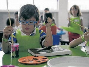 Los niños contaron con el apoyo de sus padres durante toda la jornada.  - Suministrada/GENTE DE CABECERA 