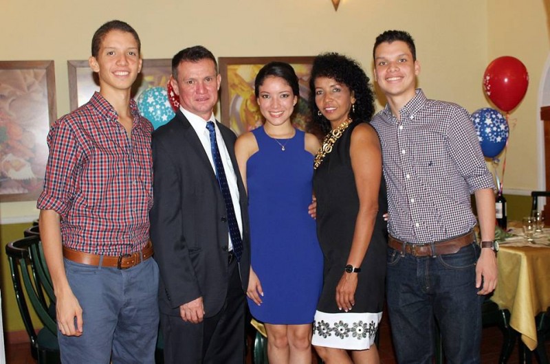 Luis Guillermo Palencia Cañas, German Palencia Gualdrón, Lizeth Andrea Palencia Cañas, Griselda Cañas Ballesteros y German Andrés Palencia Cañas. - César Flórez / GENTE DE CABECERA