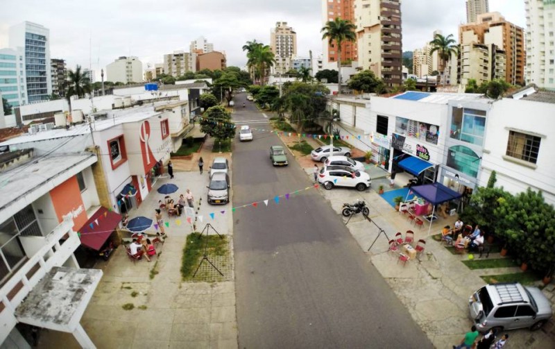 Los establecimientos comerciales de la carrera 36 entre 44 y 45 se unieron para pensar en una actividad que le diera importancia al peatón