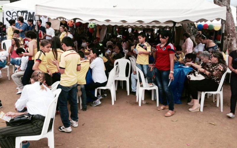 El bingo fue una de las actividades en las que más participaron las familias