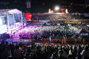 Algunos conciertos de la feria son gratuitos y las boletas se distriyuneron, en su mayoría, en las universidades.