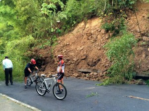 El sábado y parte del domingo estuvo bloqueada la carretera principal a Pan de Azúcar