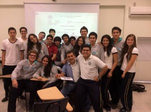 El joven participó en la semana patronal celebrada en el colegio San Pedro Claver.