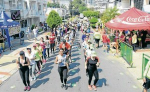 La jornada deportiva terminó con una rumba, hacia el mediodía