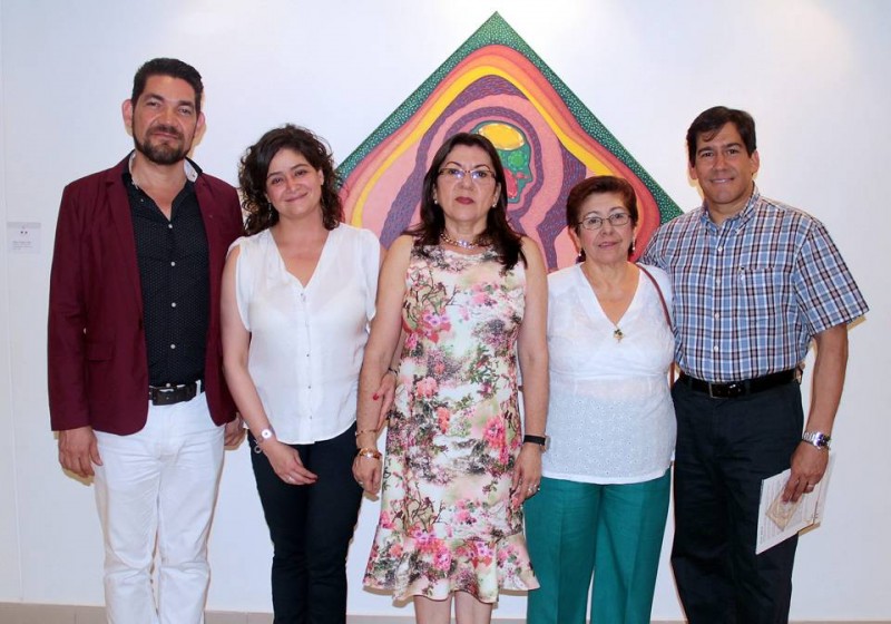 Ciro Caballero, Paula Gómez, Amparo Caballero, Emma de Suárez y Freddy Suárez Gutiérrez. - Javier Gutiérrez / GENTE DE CABECERA