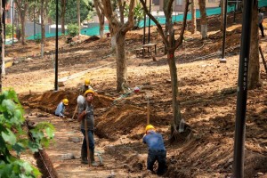 Uno de los temas de interés es el mantenimiento de parques del sector y la socialización de proyectos como la remodelación que actualmente se hace en Los Sarrapios