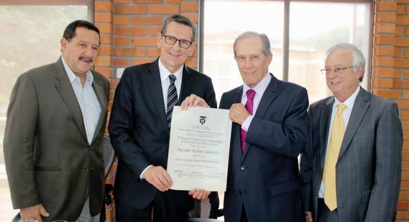 Juan Pablo Carvajal, Reinhold Richard Geilsörfer, Alberto Montoya Puyana y Rafael Ardila D. - Suministrada / GENTE DE CABECERA