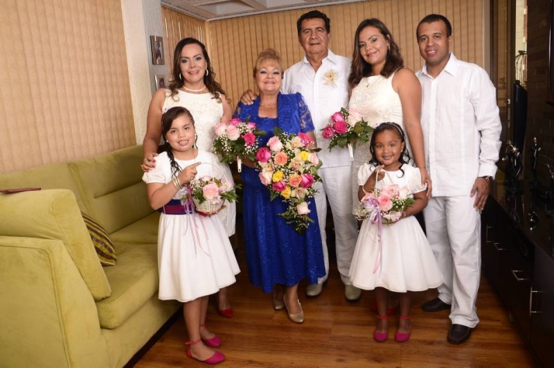 Mariana Bahamón Angarita, Luvith Janneth Angarita Araque, Victoria Araque Suárez, Luis Jesús Angarita Carreño, Lucía Cristina Angarita Araque, Sara Victoria Díaz Angarita y Elkin Darío Díaz Guerra