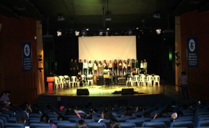 Acto de inauguración del auditorio luego de su remodelación. - Suministrada / GENTE DE CABECERA