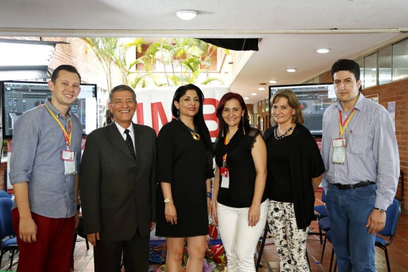 Diego A. Arocha; Alberto Cadena Angarita, rector de la Universidad Manuela Beltrán; Laura Milena Palacios, Mónica Higuera, Margy González Rangel y Carlos Alberto Campos. - Suministrada / GENTE DE CABECERA