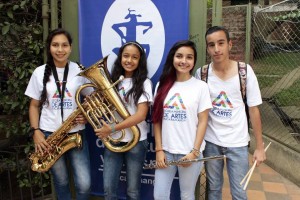 María Fernanda Castellanos, Wendy Johanna Muñoz, Angie Daniela Fuentes y Ricardo Millán fueron algunos de los jóvenes participantes. - Fabián Hernández / GENTE DE CABECERA