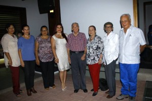 Flor María Rojo, Angie Mur, Claudia Patricia León Patiño, Carmen Elisa León Patiño, Edmundo Gavassa, Ema Cortez de Gavassa, Pedro Emilio Gamboa y Saúl Mesa Arenas.