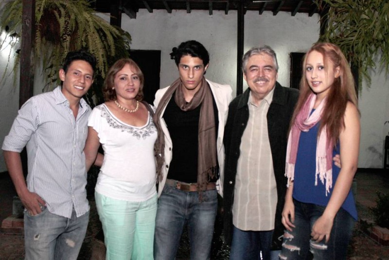 Daniel Solano, Claudia Patricia Córdoba, Lucas Solano, Víctor Ricardo Solano y Sarith Carolina Solano. - Fabián Hernández /GENTE DE CABECERA