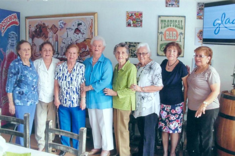 Toya de Sanabria, Rosita de Castilla, María Elena de Briceño, Lucía de Arenas, Nathalia de Gómez, Nora de Gómez, Marina Cadena y Rogelia Oviedo. - Suministrada/GENTE DE CABECERA