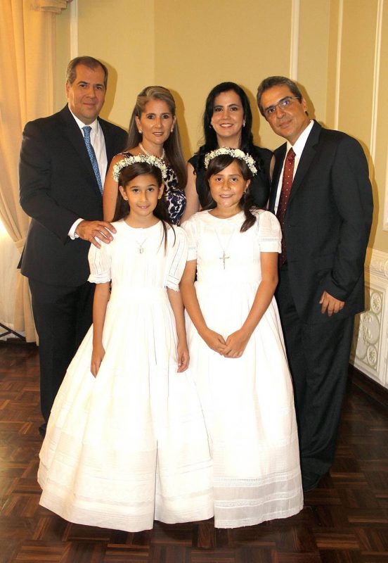 Daniel Peña Arango, María Clara Rueda González, Natalia Peña Rueda, María Sofía Goyeneche Mantilla, Carmen Helena Mantilla Güiza y Ciro Eduardo Goyeneche Forero. - Javier Gutiérrez/GENTE DE CABECERA