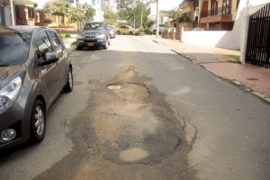 La temporada de lluvias empeora el estado de los huecos