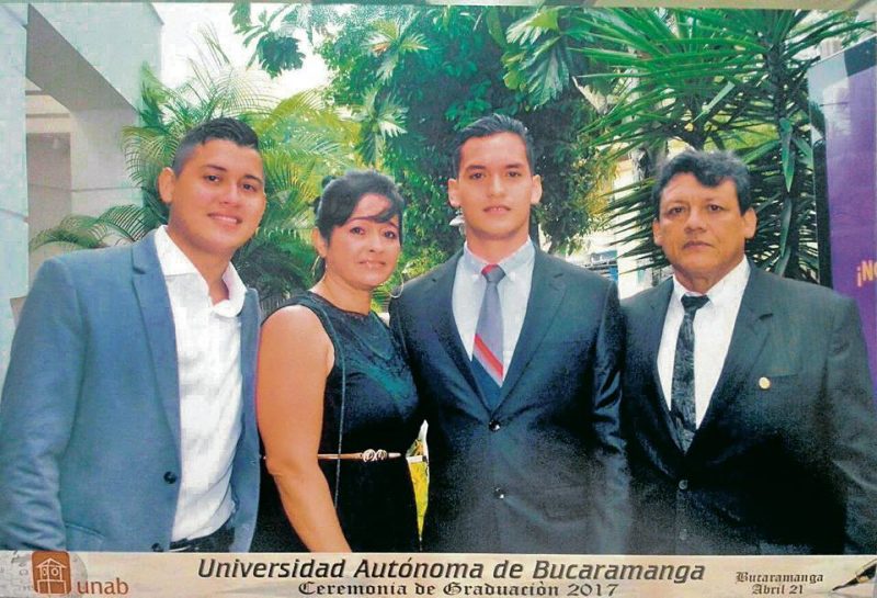 Dennis Julián Cepeda González, Constanza González Arango, Juan Sebastián Cepeda González y Julio Dennis Cepeda Castro. - Suministrada/GENTE DE CABECERA